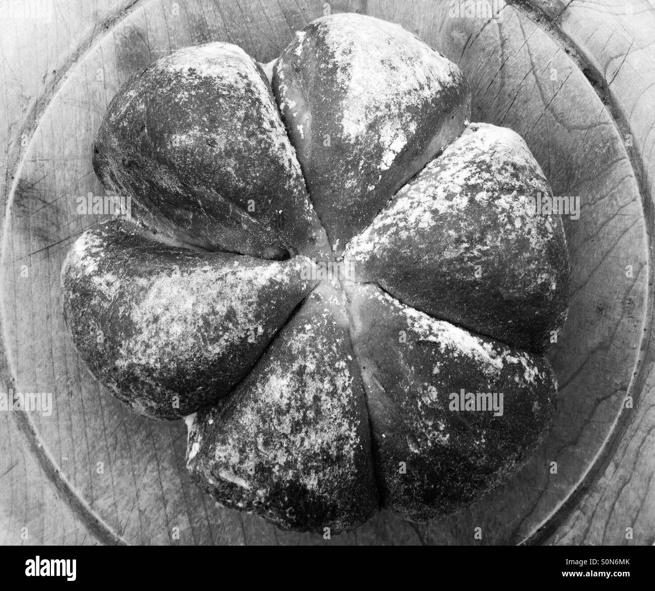 Cornish cruncher round pagnotta di pane Foto Stock