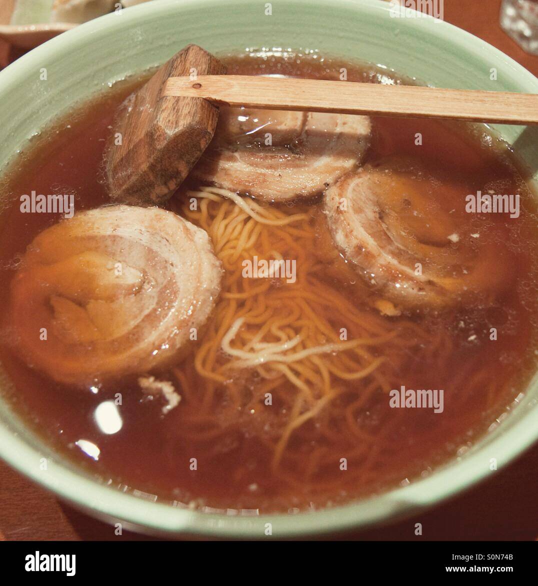 Ciotola di ramen (il cibo giapponese) Foto Stock