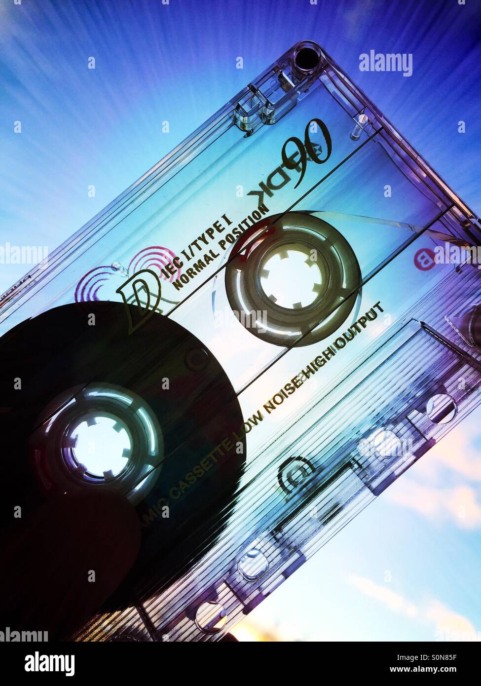 C Cassette - Immagine stock catturata con smartphone