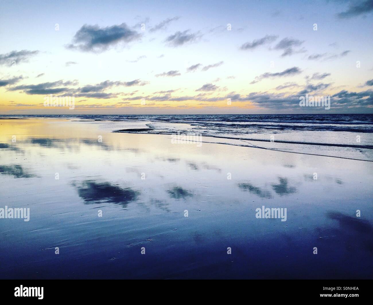 Torquay Beach a Sunsrise. Foto Stock