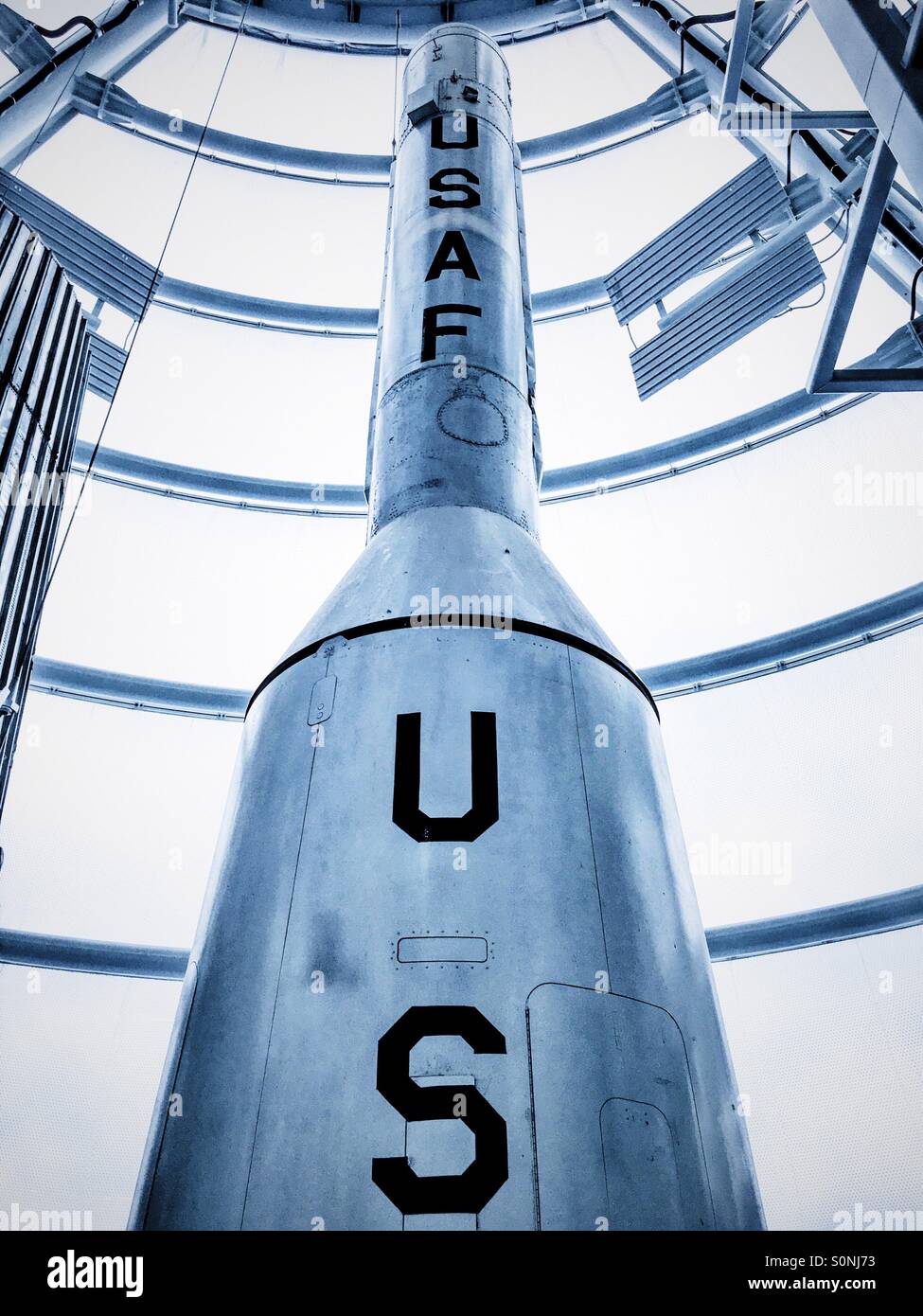 Razzo USAF - Immagine stock catturata con smartphone