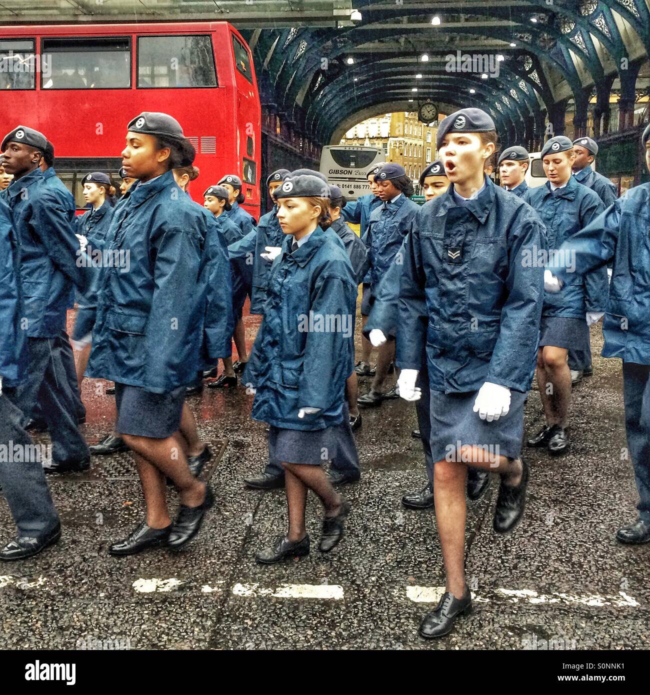 RAF Cadetti nel signore sindaco di mostrare Londra Foto Stock