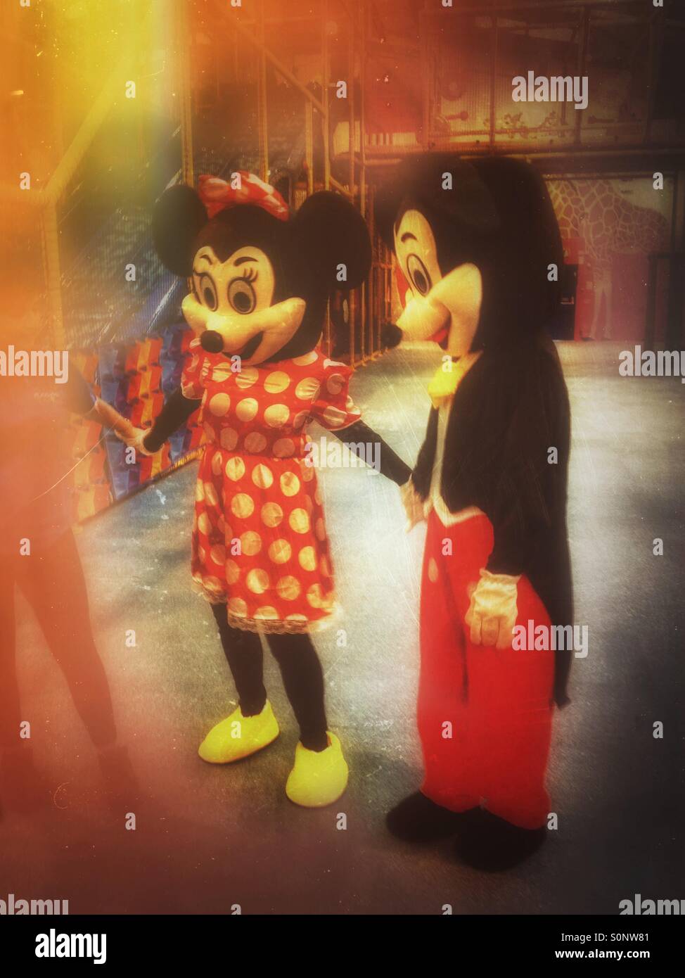 Topolino e il Mini Mouse. Foto Stock