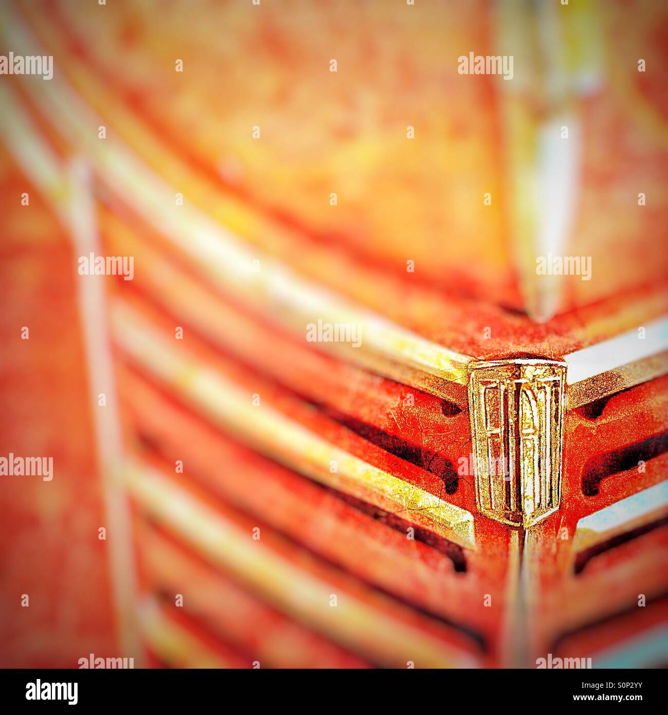 Fuoco di Fiat - Immagine stock catturata con smartphone