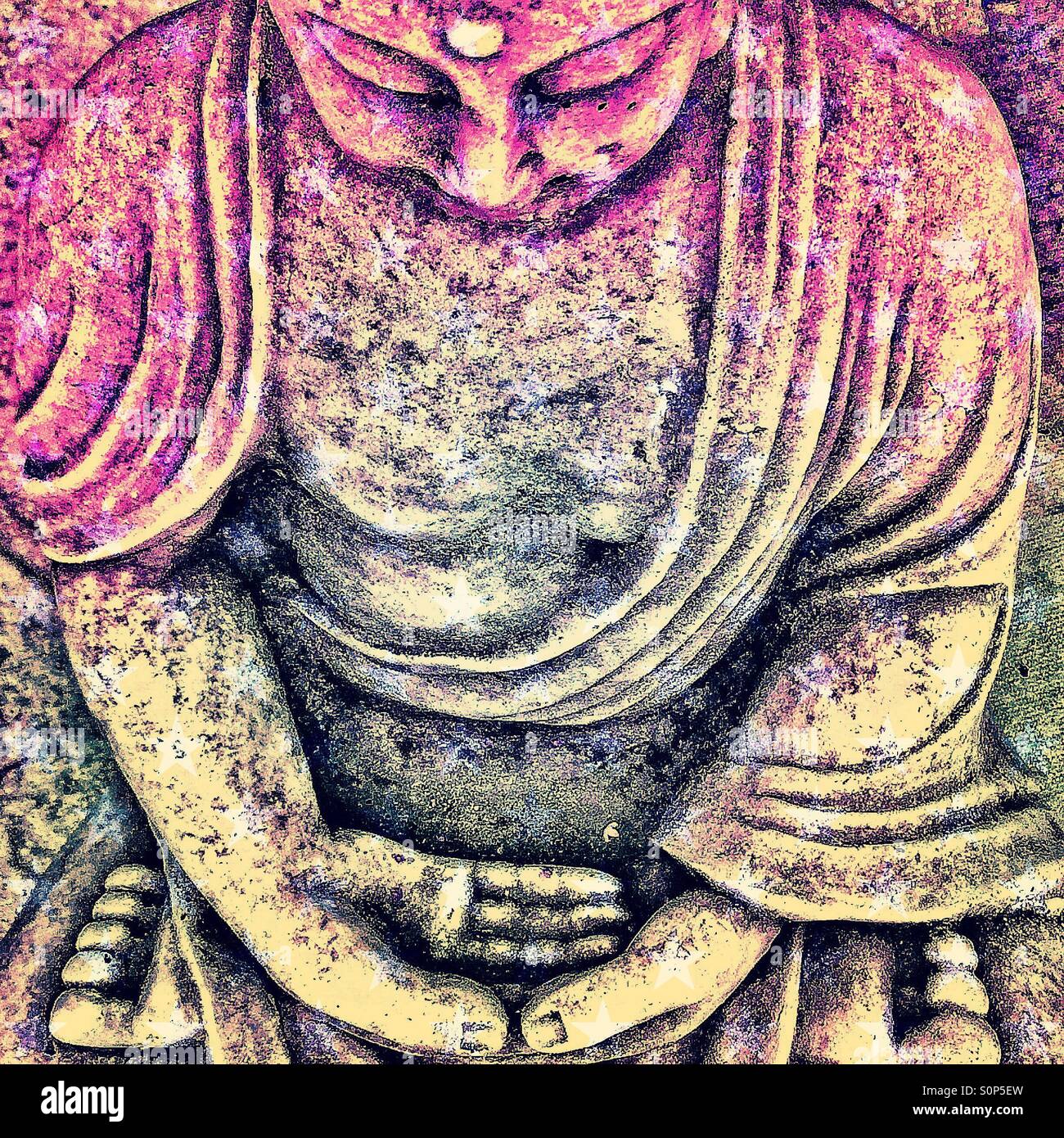 Stelle di Buddha - Immagine stock catturata con smartphone