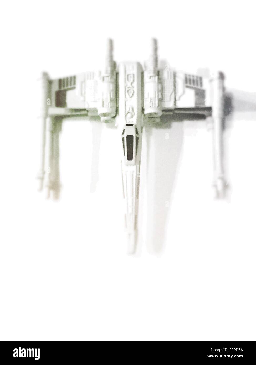 X-Wing star fighter. Star Wars - Immagine stock catturata con smartphone