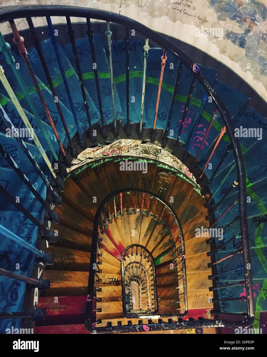 Scale Parigi Francia - Immagine stock catturata con smartphone
