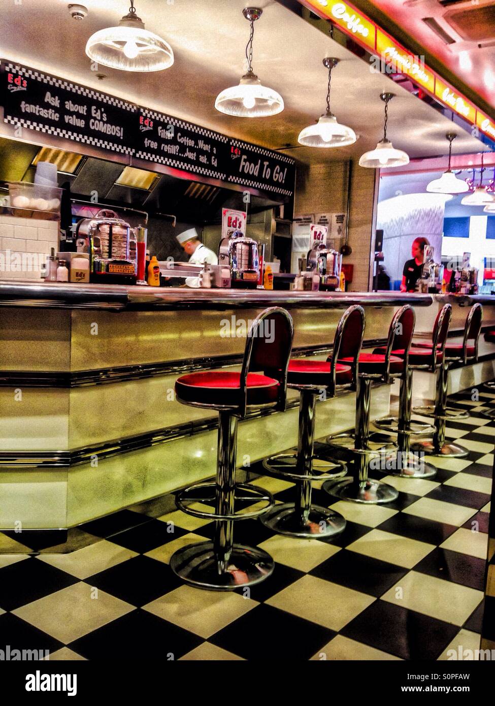 Ed's Diner, Lakeside, Thurrock Foto Stock