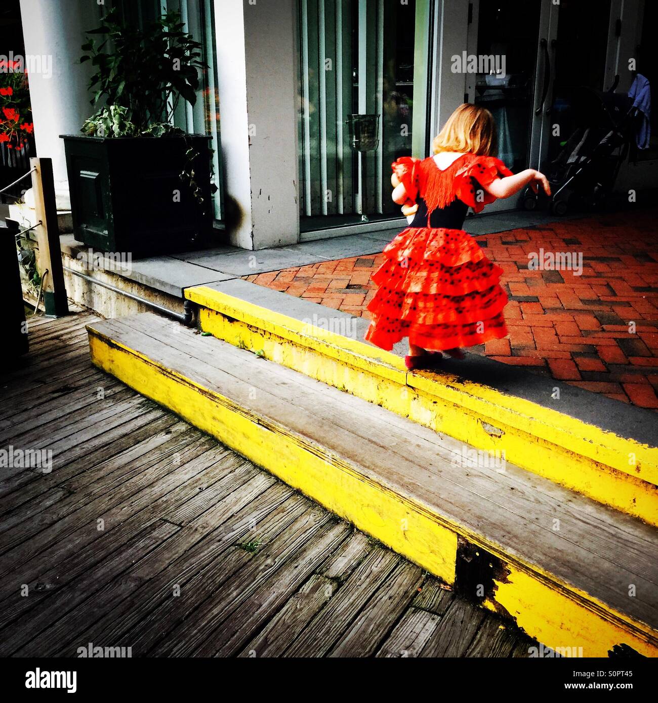 Little Ballerina al Boathouse Foto Stock