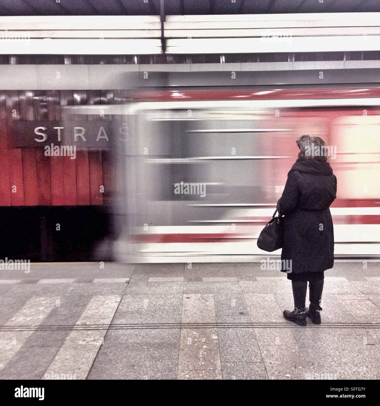 Praha, Metro Foto Stock