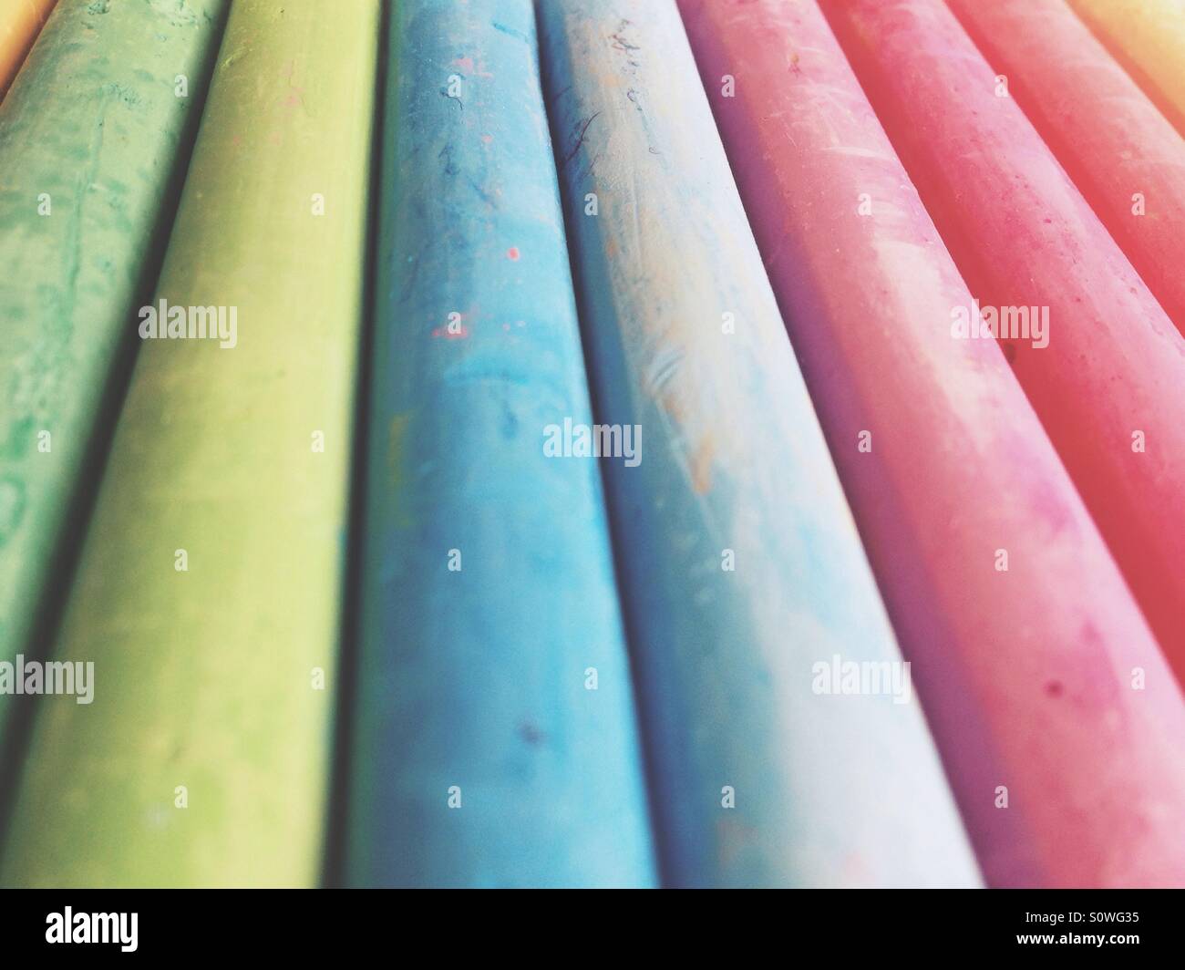 Abstract di color pastello bastoni di Chalk Foto Stock