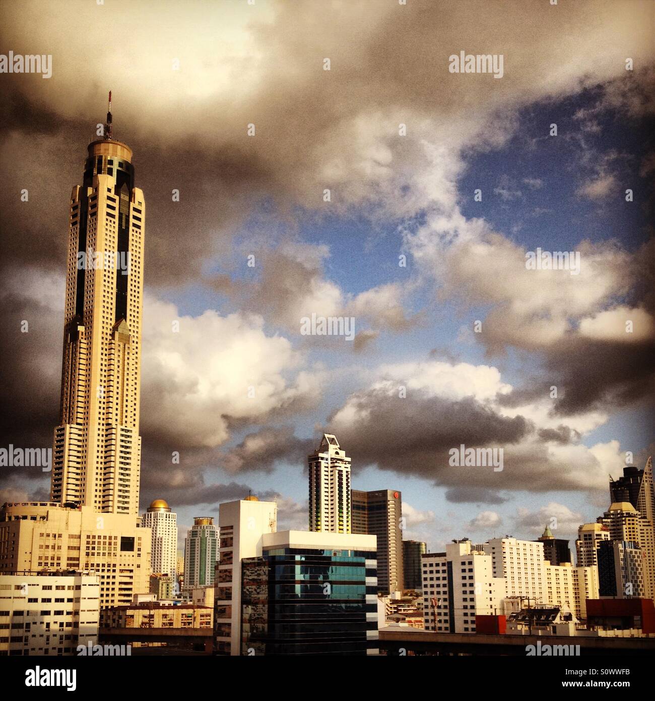 Grattacieli di Bangkok Foto Stock