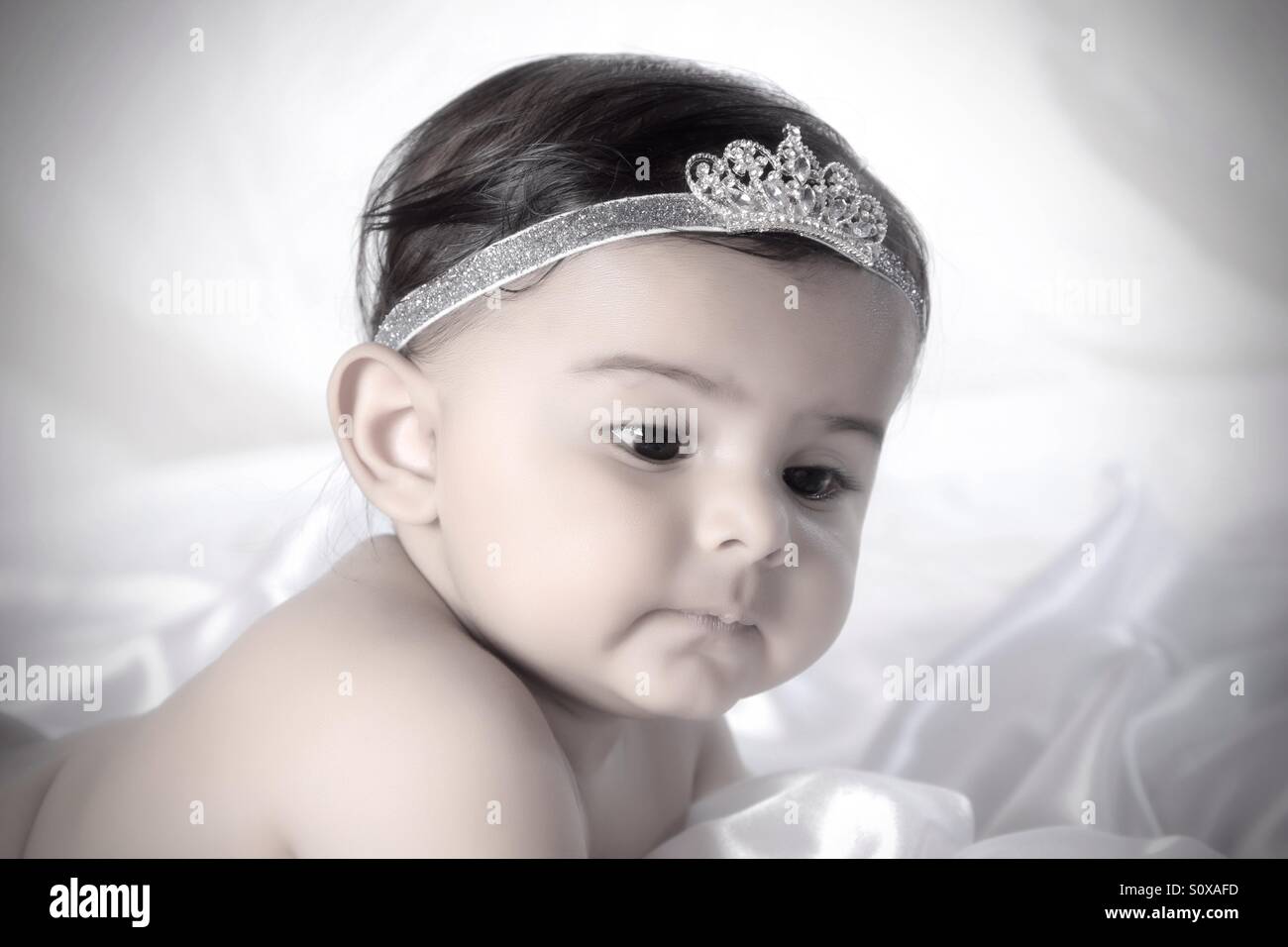 Un po' di baby girl princess Foto Stock