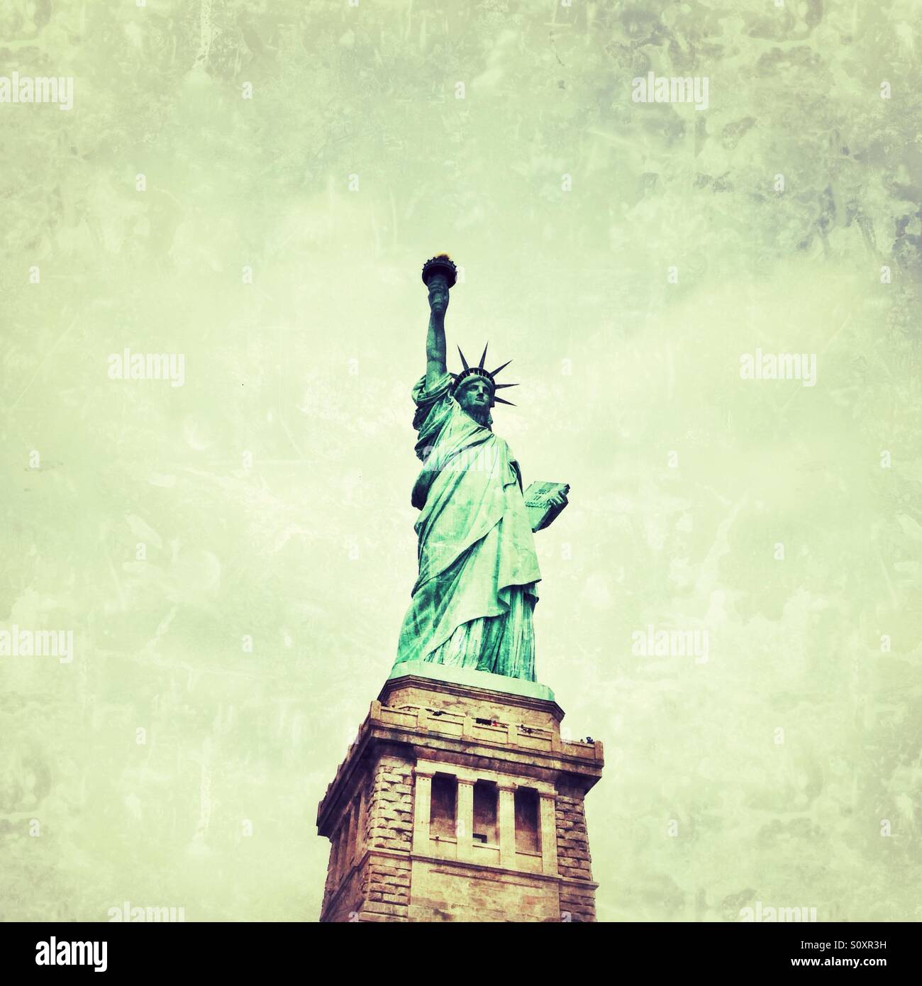 Statua della Libertà, Liberty Island, New York, Stati Uniti d'America. Foto Stock