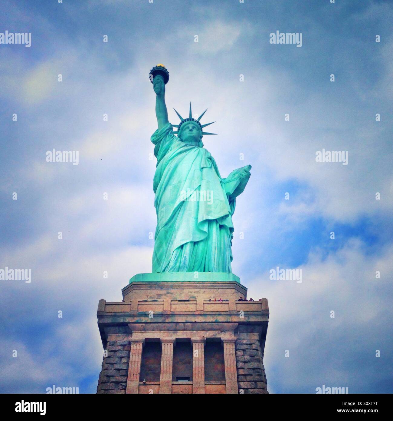 La Statua della Libertà di New York City, Stati Uniti d'America. Foto Stock