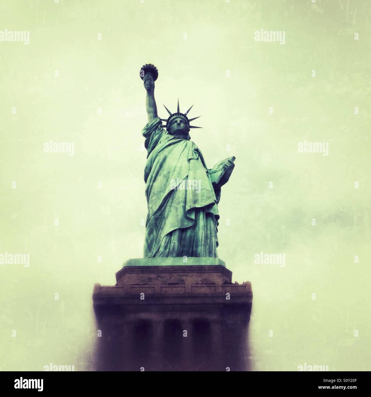 Statua della Libertà, Liberty Island, New York City, Stati Uniti d'America. Foto Stock