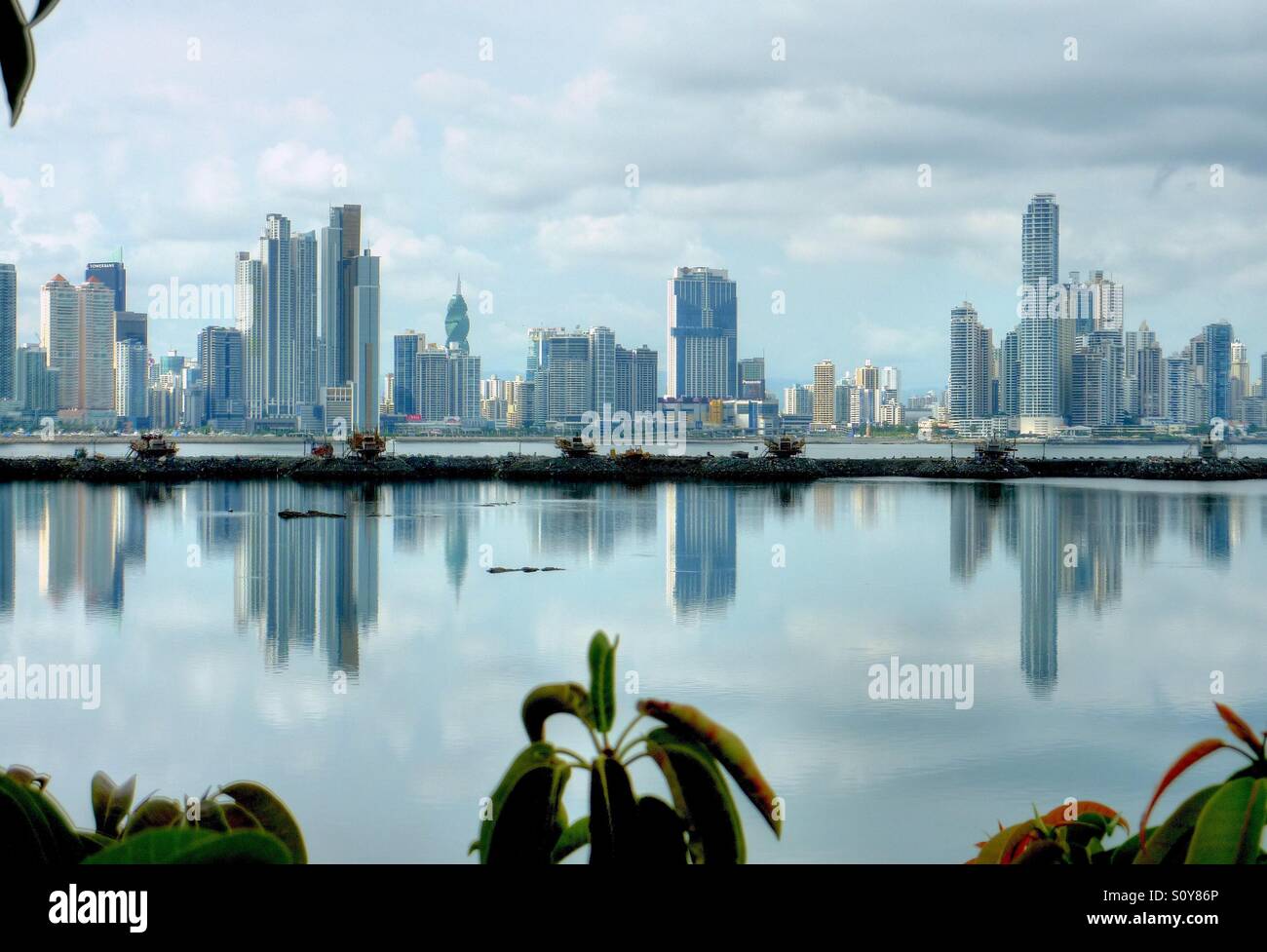 Città di Panama Panama Financial District Foto Stock