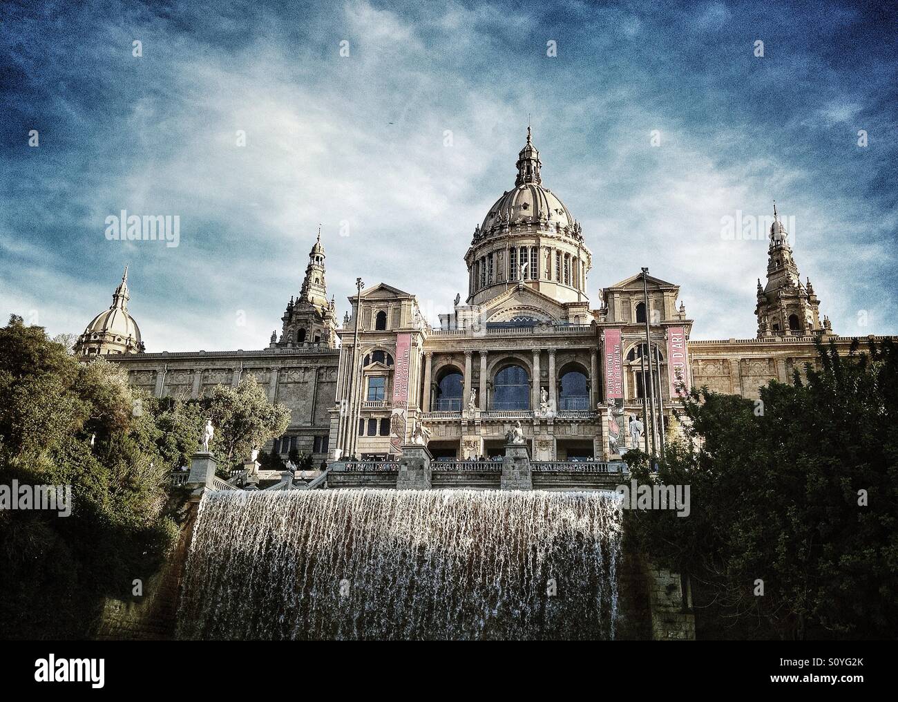 MNAC (Museo Nazionale d'Arte della Catalogna) in Barcellona, Spagna Foto Stock