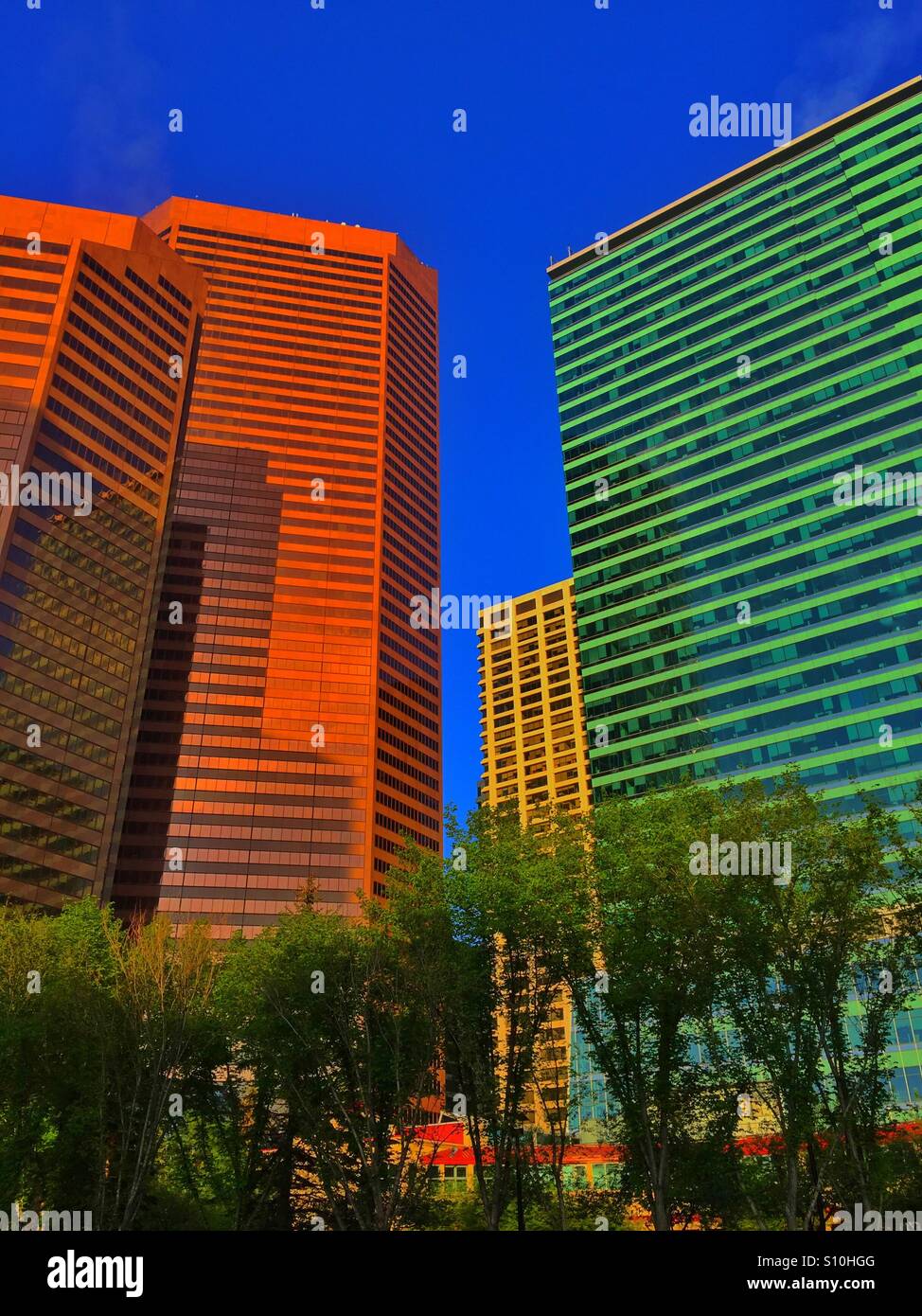 Centro di Calgary Foto Stock