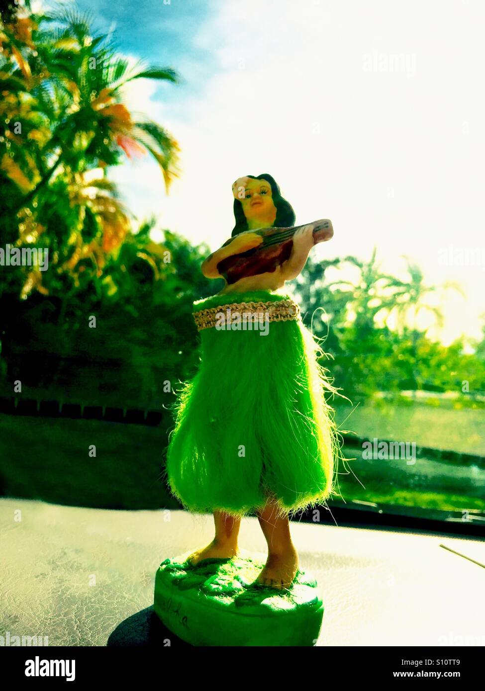 Hula ragazza del cruscotto Foto Stock