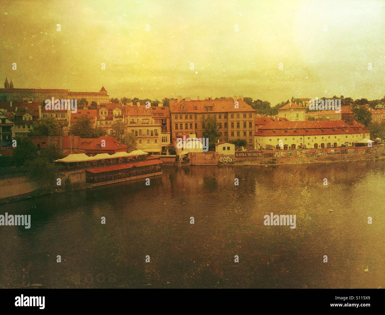 Praga Repubblica Ceca - Immagine stock catturata con smartphone