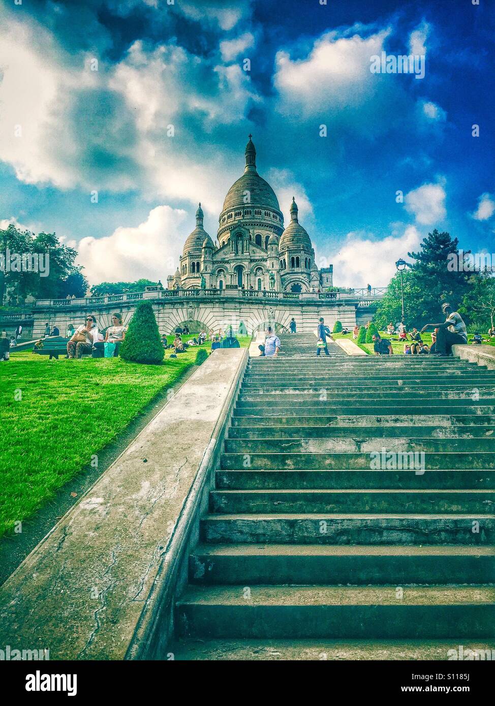 Basilica del Sacro Cuore, Parigi, Francia Foto Stock