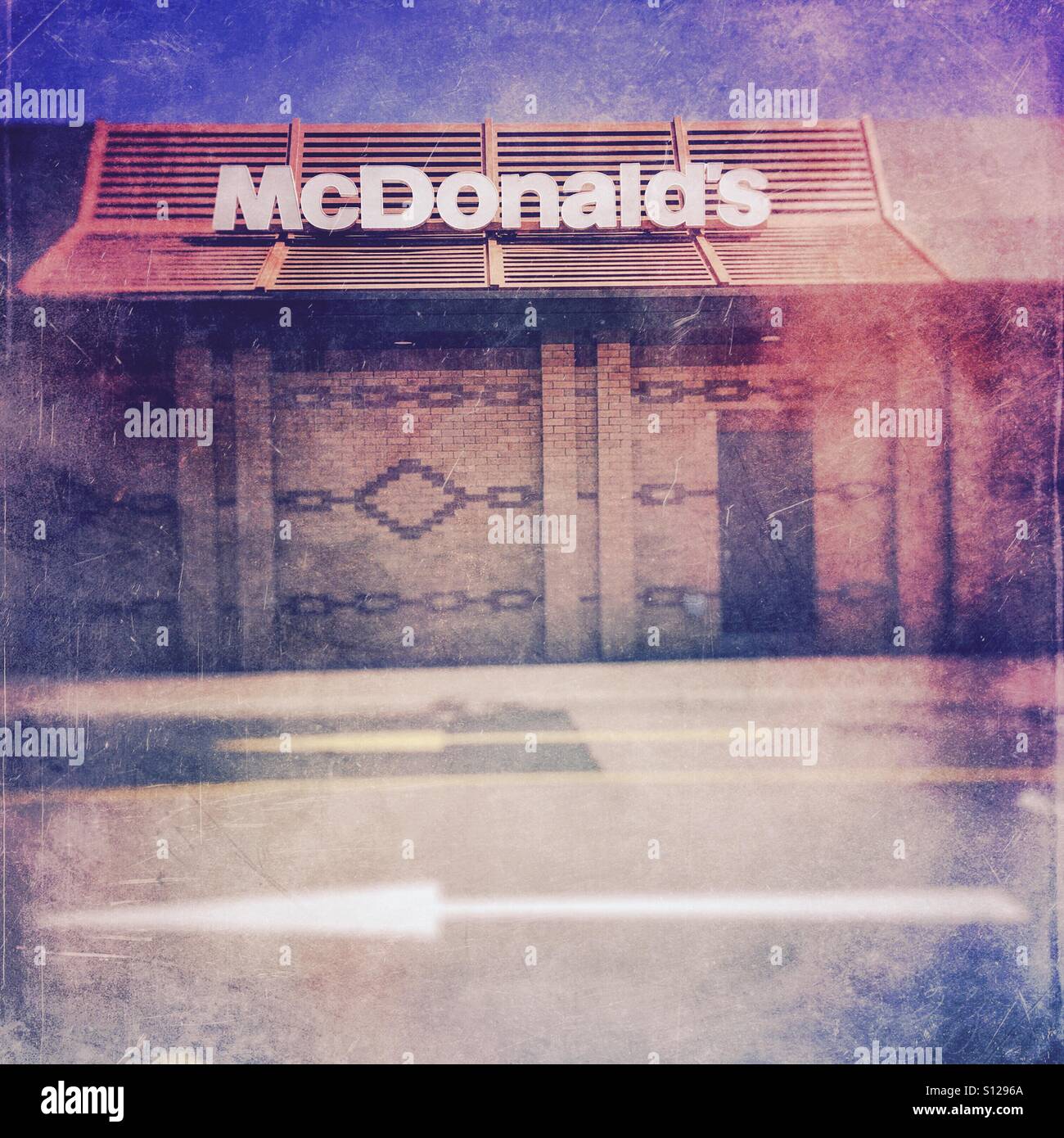 Mcdonald Drive-thru. Foto Stock