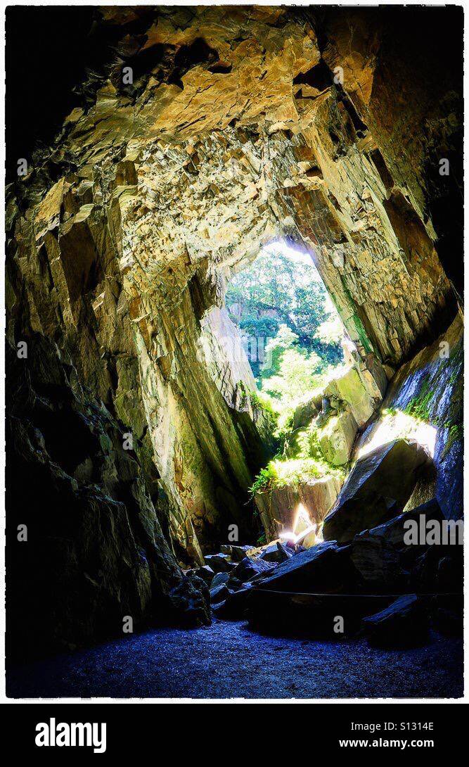Cattedrale di caverna Cumbria Foto Stock