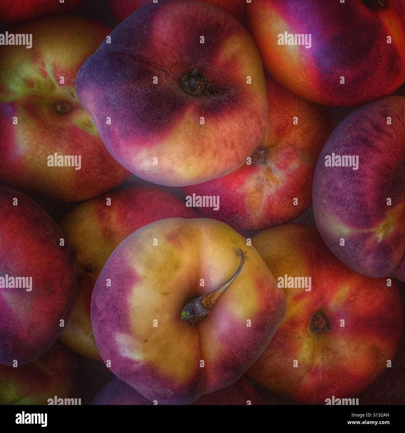 Nettarine e pesche Foto Stock