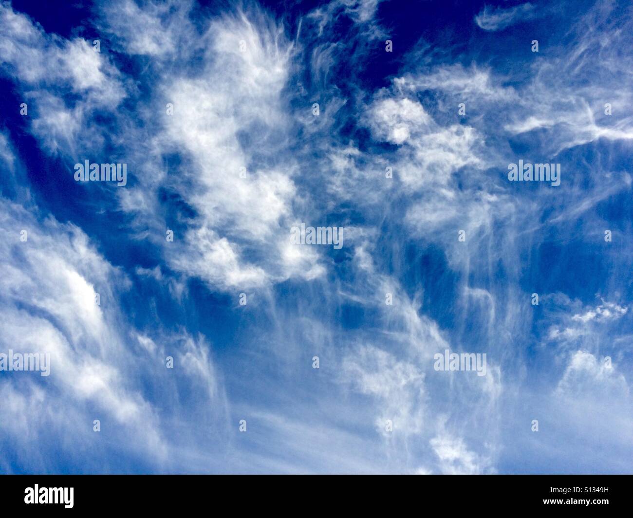 Alta altitudine formazioni di nubi. Foto Stock
