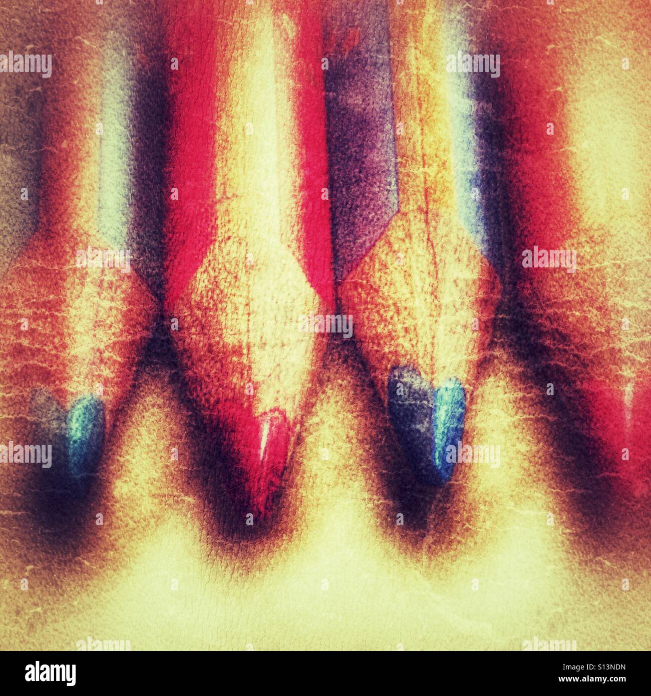 Matite di colore - Immagine stock catturata con smartphone