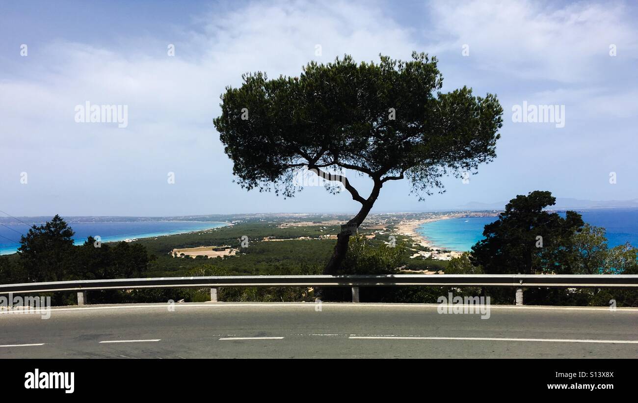 Vista panoramica di Formentera - Immagine stock catturata con smartphone