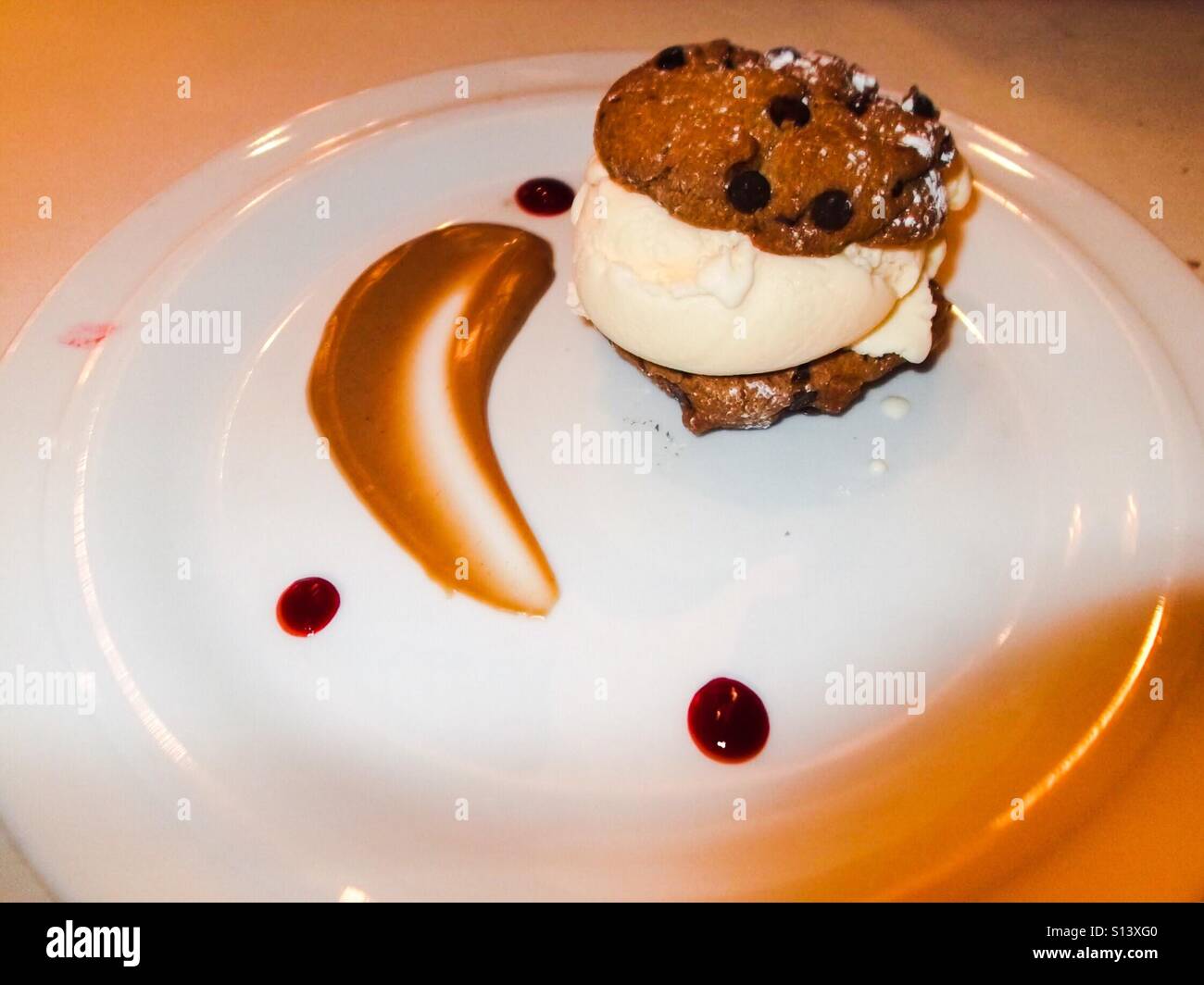 Il dessert come arte Foto Stock