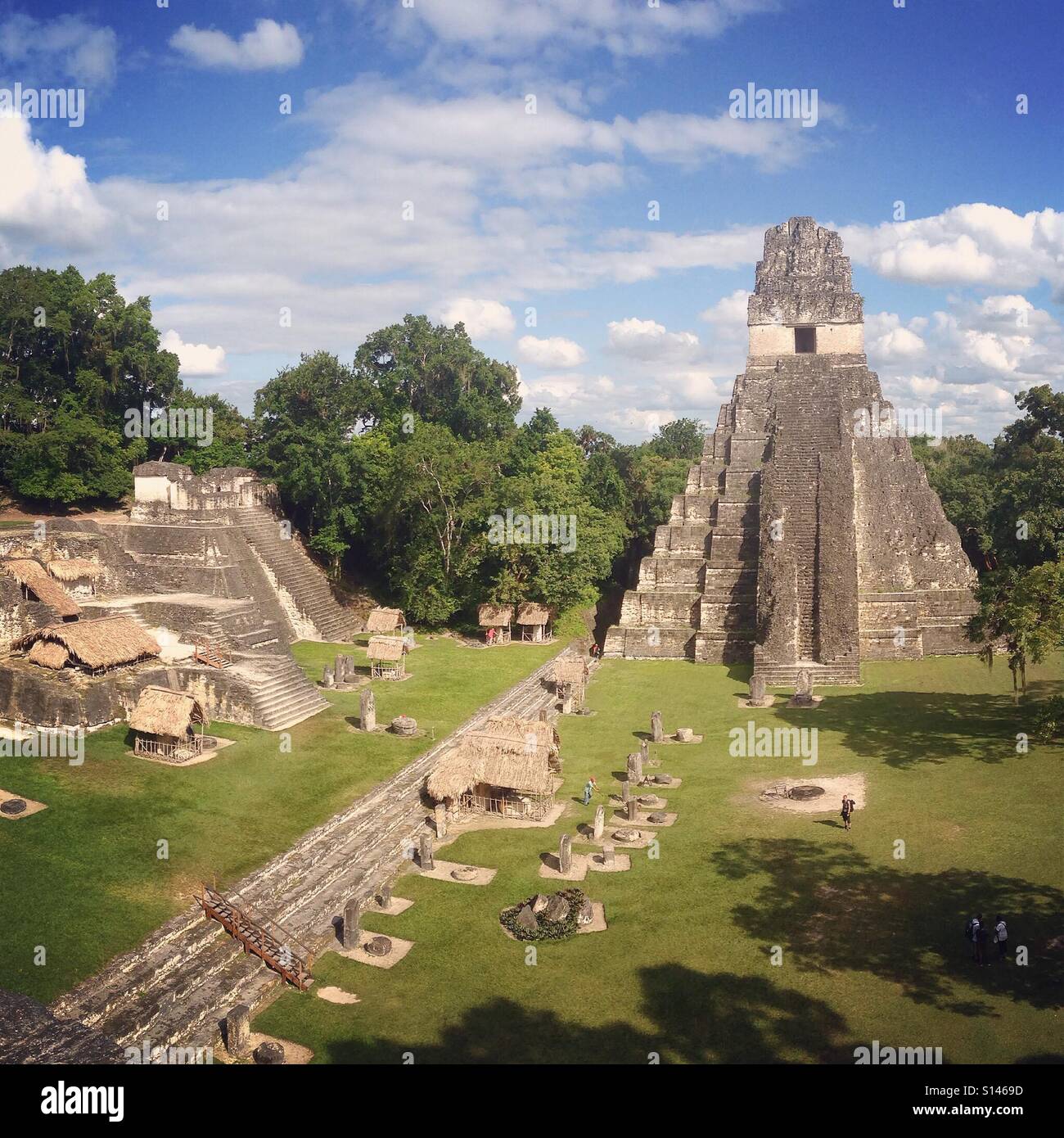 Tikal, la capitale di uno stato di conquista che divenne uno dei più potenti regni degli antichi Maya | Tempio di Tikal, Guatemala Foto Stock