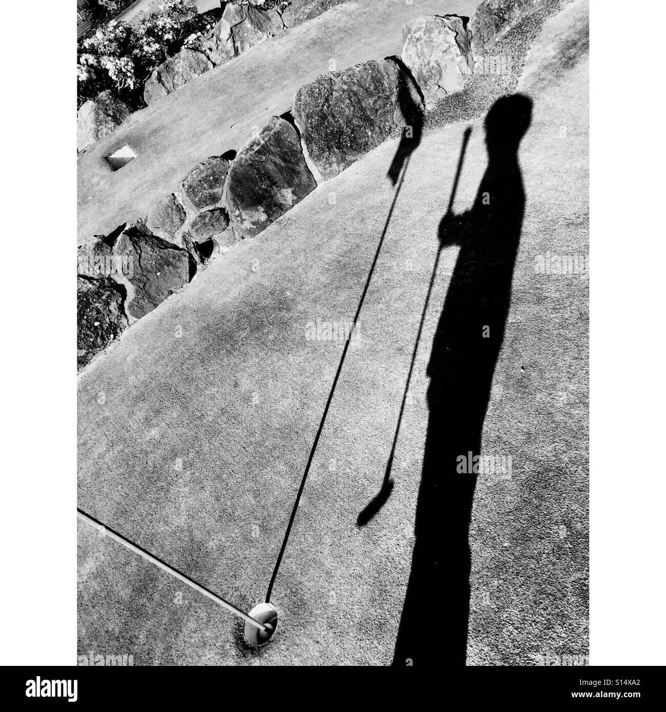 Crazy golf in Teignmouth, Devon - Immagine stock catturata con smartphone