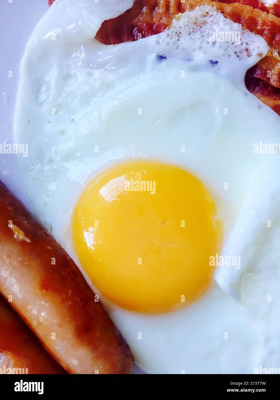 Uovo fritto prima colazione Foto Stock