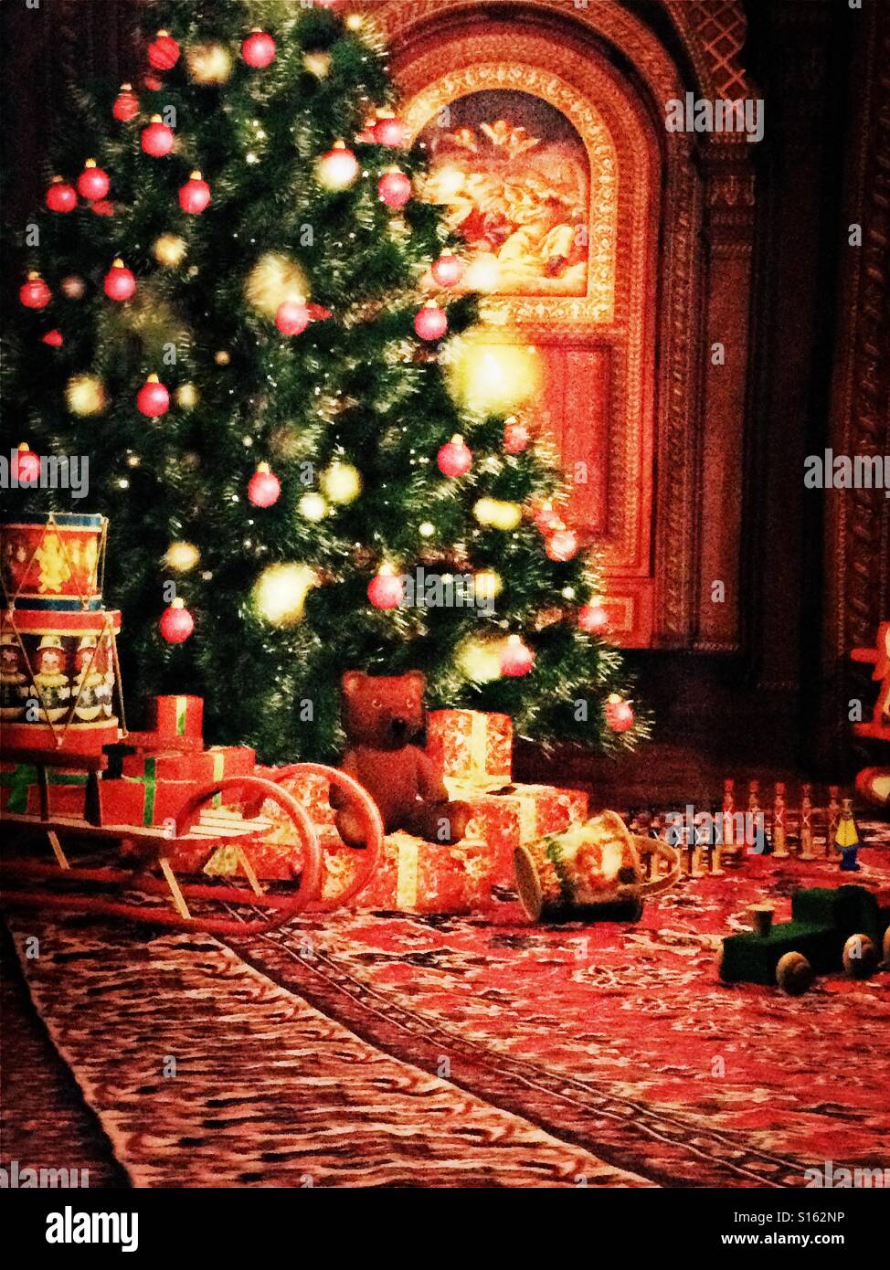 Natale sfondo per le foto di festa Foto Stock