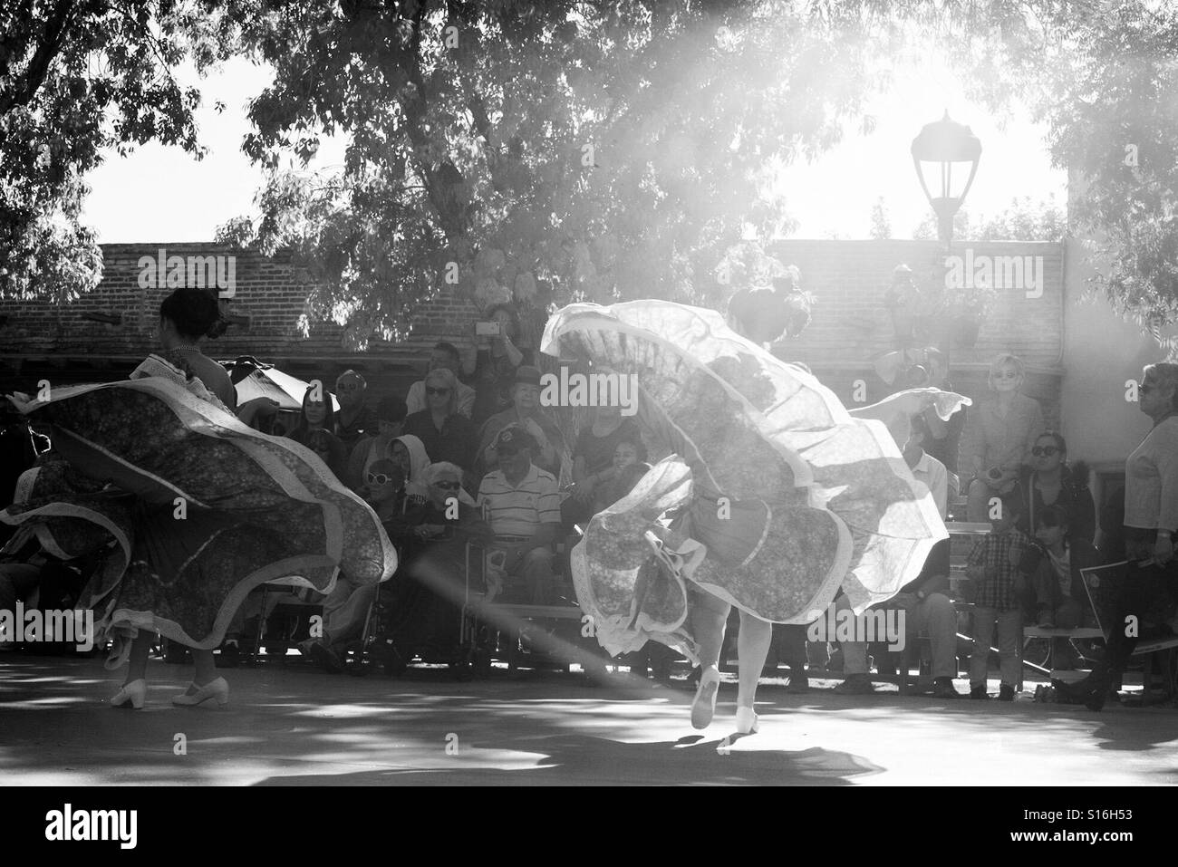 La danza verso la luce Foto Stock
