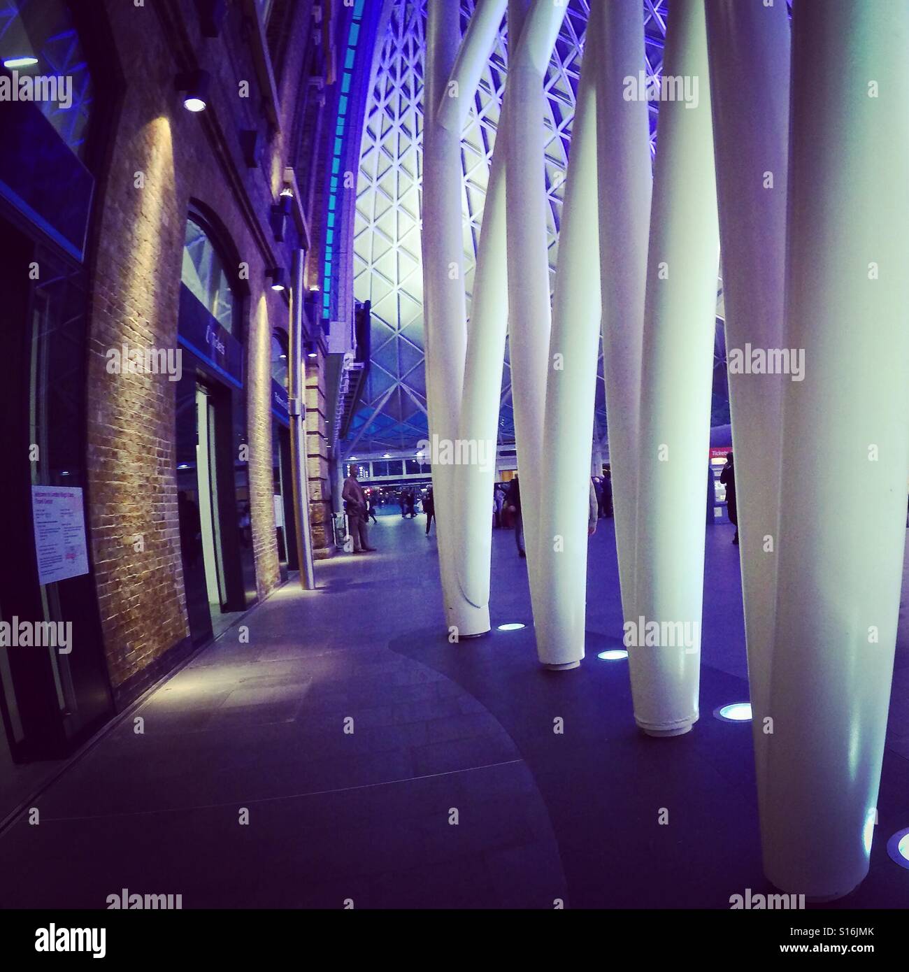 Stazione dei treni di Kings Cross, London. Foto Stock