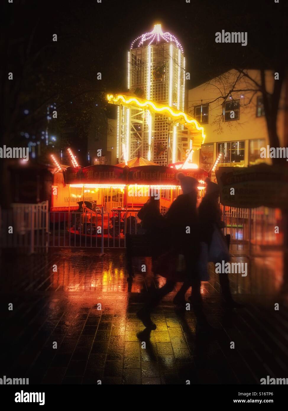 Fiera natalizia York North Yorkshire Inghilterra Regno Unito Gran Bretagna Gran Bretagna - Immagine stock catturata con smartphone