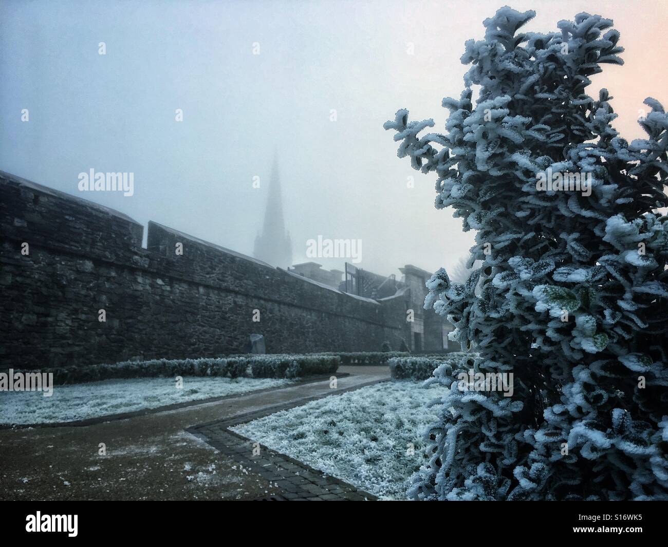 Congelati Derry Wall Foto Stock