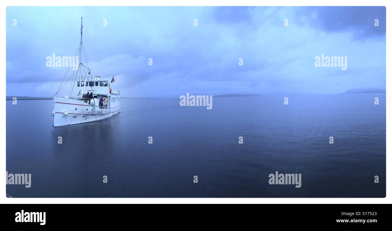 Femund 2 barca ultimo viaggio prima dell'inverno 2016 Foto Stock