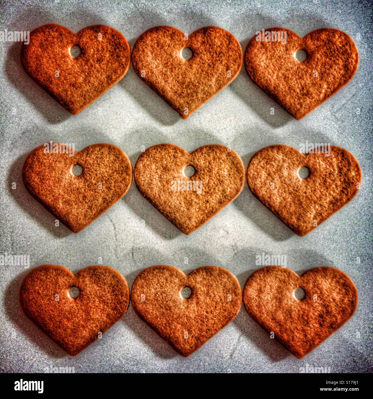 Gingerbread cuori - Immagine stock catturata con smartphone