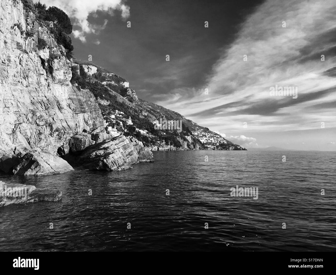 Costiera Amalfitana vicino a Positano, Campania, Italia Foto Stock