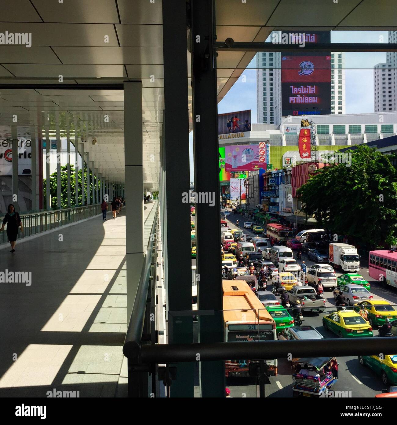 Bangkok passeggiata pedonale, Thailandia Foto Stock