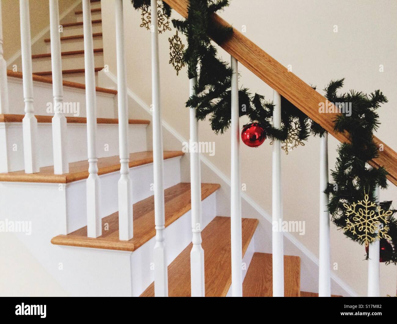 Agriturismo stile decorazioni di Natale Foto Stock