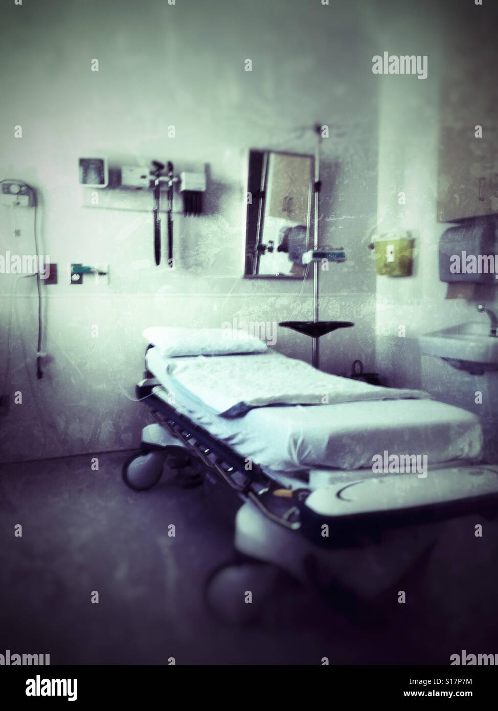 Creepy stanza di ospedale Foto Stock