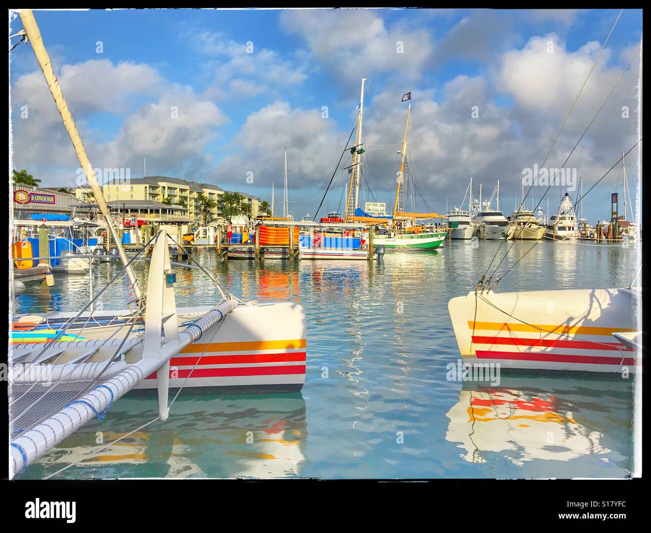 Porto di Key West, Florida - Immagine stock catturata con smartphone