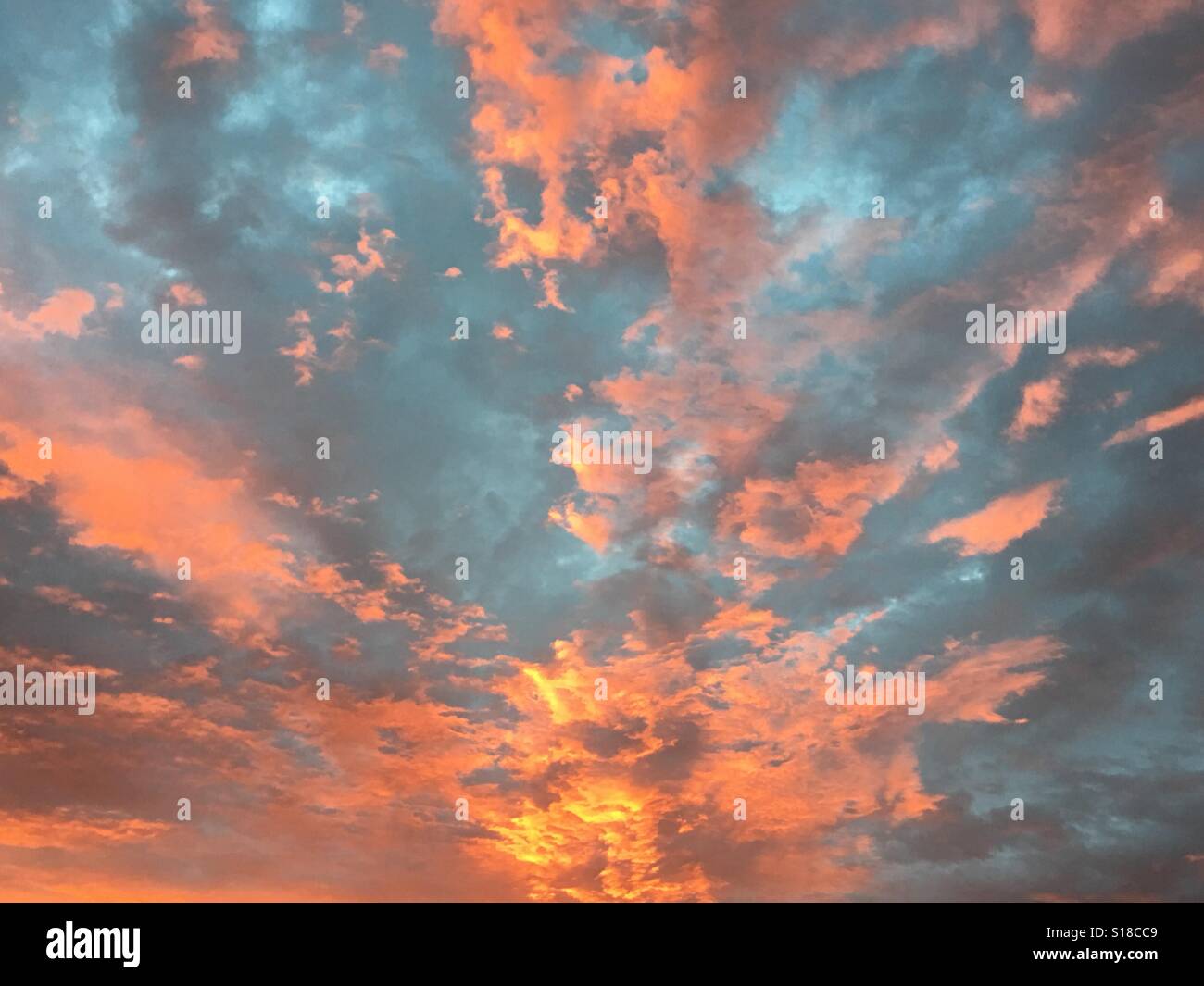 Sunrise, inizio di un nuovo giorno - Immagine stock catturata con smartphone