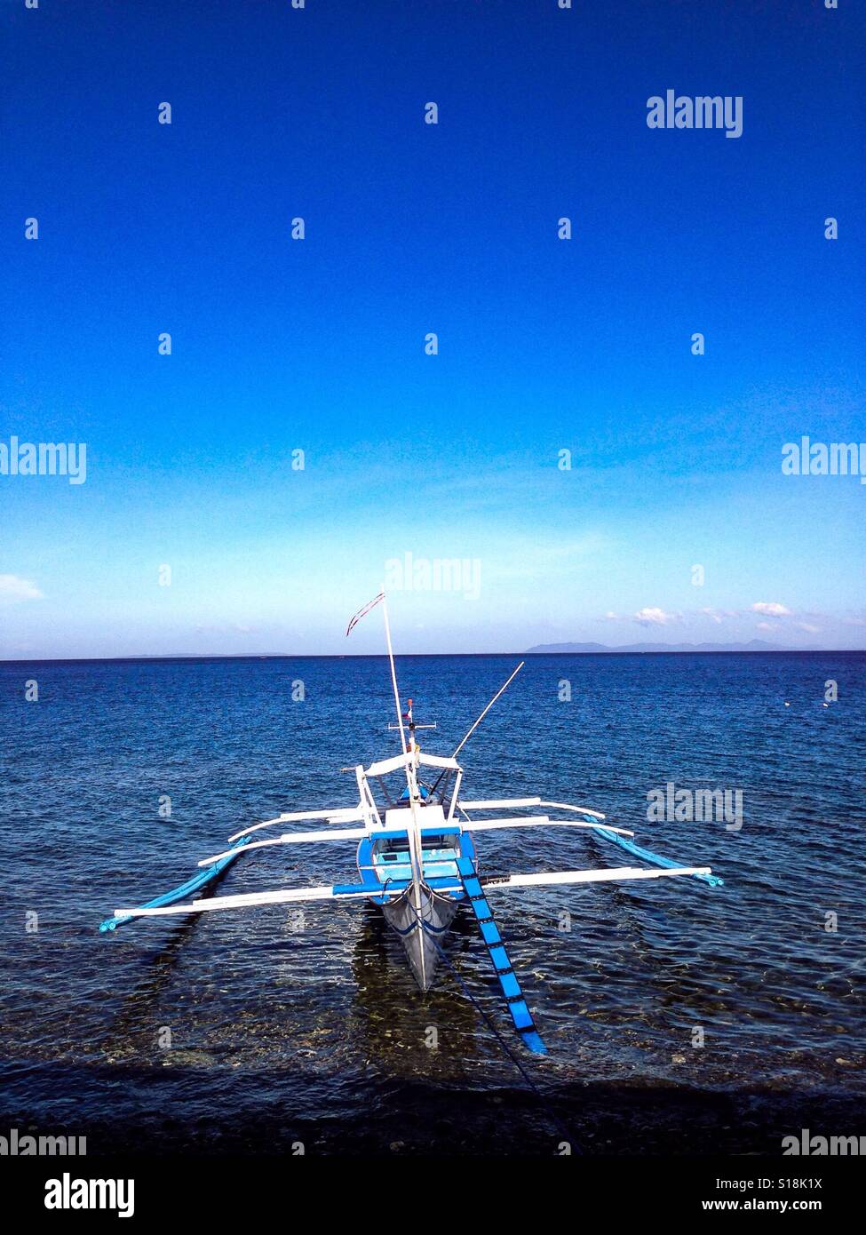 In mare. Foto Stock